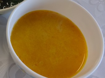 離乳食　かぼちゃのスープ（大人の食事からの取り分けメニュー）